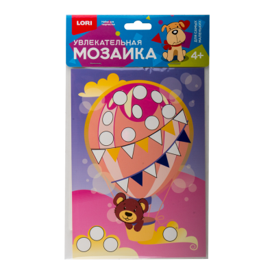 Км-005 Увлекательная мозаика (набор малый) "Мишка на шаре"