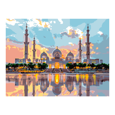 Рх-019 Картина по номерам "Мечеть Зайда"