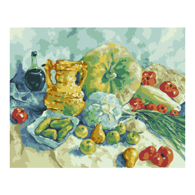 Рх-062 Картина по номерам холст на подрамнике 40*50см "Овощи"