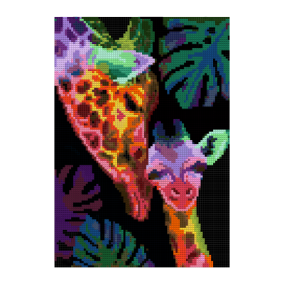 Ам-151 Алмазная мозаика 21*30 см (полное заполнение) "Жирафы"